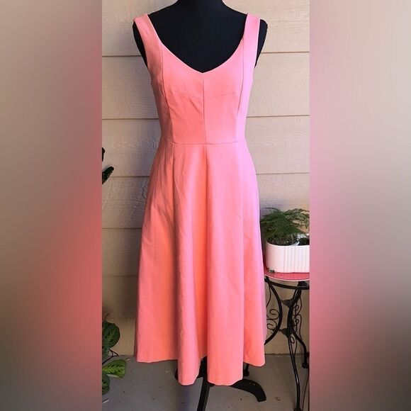 KATE Spade Twill Grace Dress pink sea Star fit and flare sz 2 NWT - Picture 6 of 15